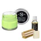 Набор для ухода за обувью из замши и нубука бледно-салатовый MAVI STEP Aurora Kit