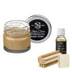Набор для ухода за обувью из замши и нубука пастельно-бежевый MAVI STEP Aurora Kit