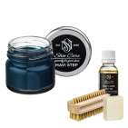Набор для ухода за обувью из замши и нубука  синий деним  MAVI STEP Aurora Kit