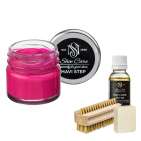 Набор для ухода за обувью из замши и нубука фуксия MAVI STEP Aurora Kit