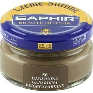 Увлажняющий коричневато-серый крем для обуви Saphir Creme Surfine, 50 мл фото 95695