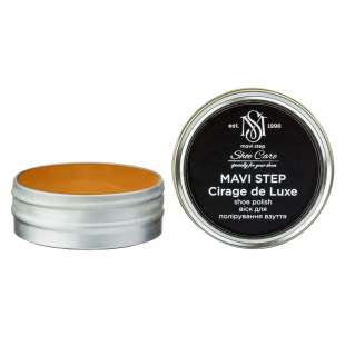 Воск для обуви светло-коричневый MAVI STEP Cirage de Luxe, 25 мл