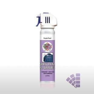 Фиолетовая перламутровая трафаретная краска для ткани Simply Spray Stencil Paint, 73.9 мл фото 93762