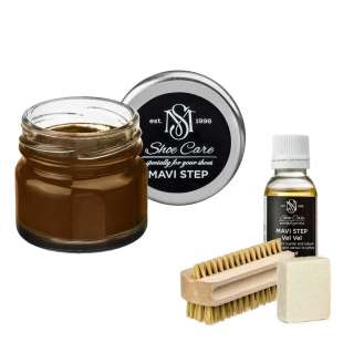 Набор для ухода за обувью из замши и нубука орех MAVI STEP Aurora Kit фото 106417