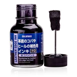Краска для подошвы черная Columbus Leather Edge Ink, 70 мл фото 63165