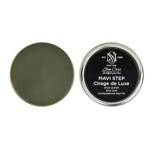 Воск для обуви серый MAVI STEP Cirage de Luxe, 25 мл