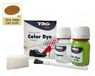 Глянцевая краска для кожи и обуви + очиститель Trg Color Dye Double