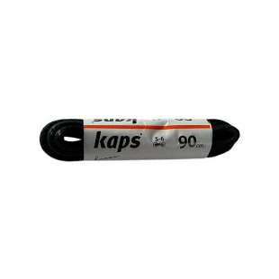Шнурки для обуви тонкие черные вощеные Kaps, 90 см фото 92699