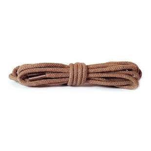 Шнурки для обуви коричневые тонкие Kaps Thin Round Laces, 60 см фото 94167