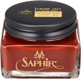 Крем для обуви коричневый Saphir Medaille d'Or Shoe Polish Pommadier, 75 мл фото 96085