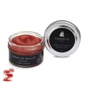Крем для обуви красный 339 Famaco Creme De Beaute, 50 мл фото 58632