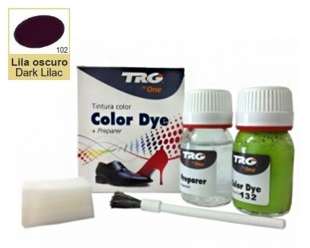 Глянцевая краска для кожи и обуви + очиститель Trg Color Dye Double