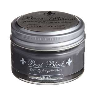 Крем для обуви серый 735 Boot Black Shoe Cream, 55 мл фото 93769