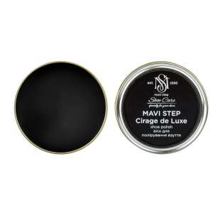 Воск для обуви черный MAVI STEP Cirage de Luxe, 25 мл