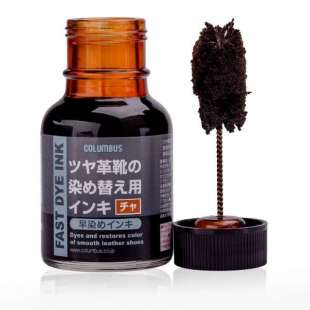 Краска темно-коричневая для гладкой кожи Columbus Quick Dye Ink 70ml фото 63203
