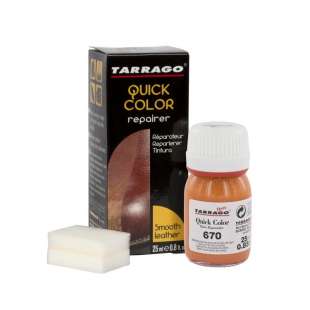 Оранжевая краска для кожи Tarrago Quick Color, 25 мл фото 95121