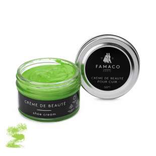 Крем для обуви зеленый 373 Famaco Creme De Beaute, 50 мл фото 58699