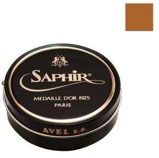 Светло-коричневая полировочная паста для обуви Saphir Medaille d’Or Pate De Luxe, 50 мл фото 95950