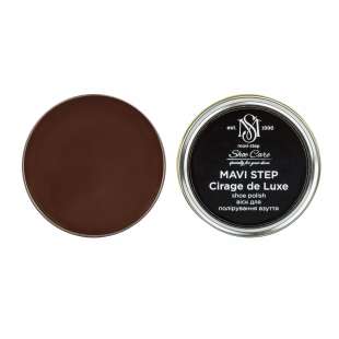 Воск для обуви темно-коричневый MAVI STEP Cirage de Luxe, 25 мл