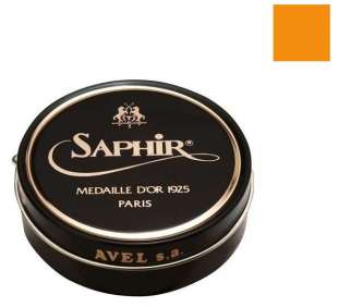 Желтая полировочная паста для обуви Saphir Medaille d’Or Pate De Luxe, 50 мл фото 95985