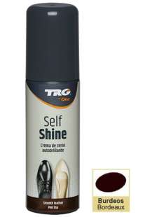 Жидкий бордовый крем-блеск для обуви TRG Self Shine