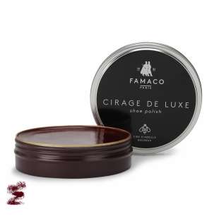 Воск для обуви бордовый Famaco Cirage De Luxe, 50 мл фото 59509