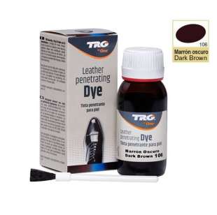 Краска темно-коричневая для обуви и кожи Trg Penetrating Dye, 50 мл фото 89603