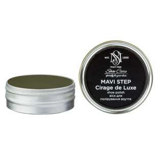 Воск для обуви серый MAVI STEP Cirage de Luxe, 25 мл