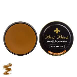 Воск для обуви коричневый Boot Black Wax Shoe Polish