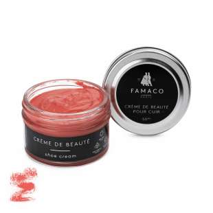Крем для обуви красный 536 Famaco Creme De Beaute, 50 мл фото 58975