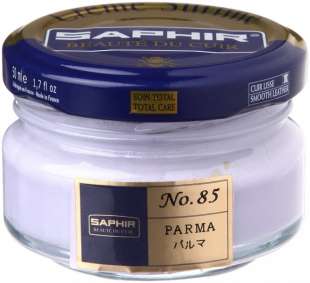 Увлажняющий светло-фиолетовый крем для обуви Saphir Creme Surfine, 50 мл фото 95698