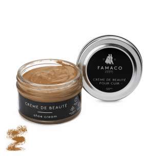 Крем для обуви светло коричневый 340 Famaco Creme De Beaute, 50 мл фото 58634