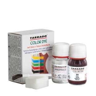 Краска для обуви глубокого красно-коричневого цвета Tarrago Self Shine Color Dye Doble, 25 + 25 мл фото 95006