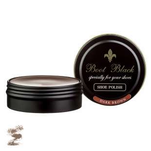 Воск для обуви коричневый темный Boot Black Wax Shoe Polish