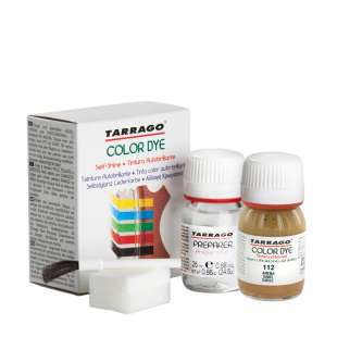 Коричнево-бежевая краска для обуви Tarrago Self Shine Color Dye Doble, 25 + 25 мл фото 95075