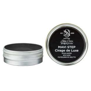 Воск для обуви черный MAVI STEP Cirage de Luxe, 25 мл