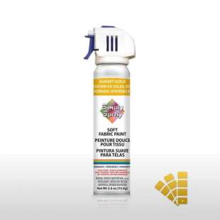 Янтарная спрей-краска для ткани Simply Spray Soft Fabric Paint, 73.9 мл фото 94158