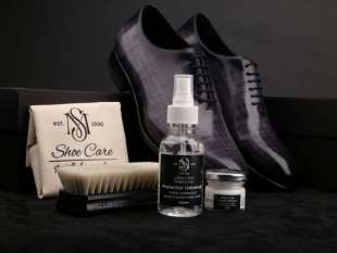 MAVI STEP Smooth Blues Quartet Leather Shoe Care Kit