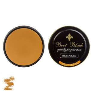 Воск для обуви коричневый светлый Boot Black Wax Shoe Polish