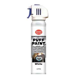 Белая аэрозольная краска для ткани и кожи Simply Spray Puff Paint, 73.9 мл фото 93733