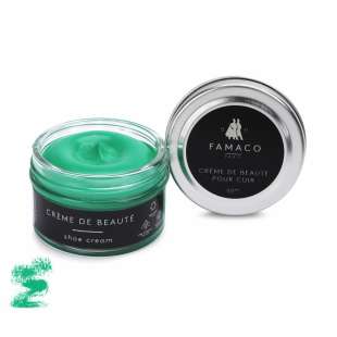 Крем для обуви зелёный 369 Famaco Creme De Beaute, 50 мл фото 58692