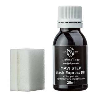 Краска для кожи черная с аппликатором MAVI STEP Black Express Kit, 25 мл