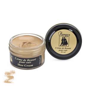 Крем для обуви бежевый 338 Famaco Creme De Beaute, 50 мл фото 58629