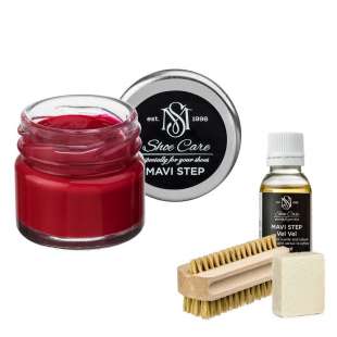 MAVI STEP Aurora Suede & Nubuck Shoe Care Kit Red фото 102566