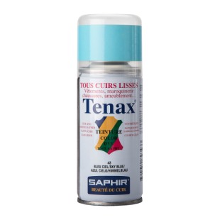 Краска для кожи голубая Saphir Tenax Spray, 150 мл фото 95514