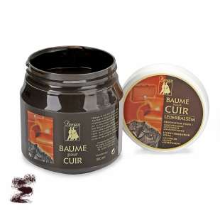 Бальзам темно-коричневый для деликатной кожи Famaco Baume Pour Cuir, 300 ml фото 60522