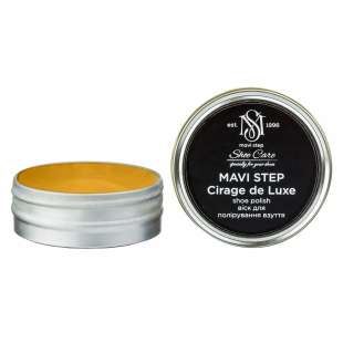 Воск для обуви ярко-коричневый MAVI STEP Cirage de Luxe, 25 мл