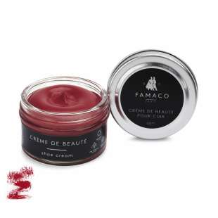 Крем для обуви красный 319 Famaco Creme De Beaute, 50 мл фото 57912
