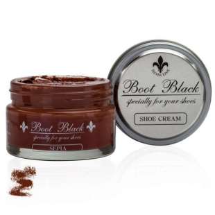 Крем для обуви коричневый 034 Boot Black Shoe Cream, 55 мл фото 94536