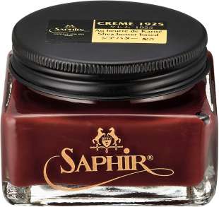Крем для обуви красный Saphir Medaille d'Or Shoe Polish Pommadier, 75 мл фото 96083